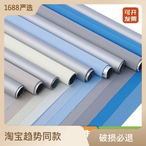 厂家外贸出口工程卷帘办公室免打孔全遮光logo卷帘百叶窗帘窗帘