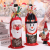 New Christmas Decorations Holiday Home Dining Table Christmas Wine Bottle Set Decoration Printing Cartoon Red Wine Bottle Set Decoration