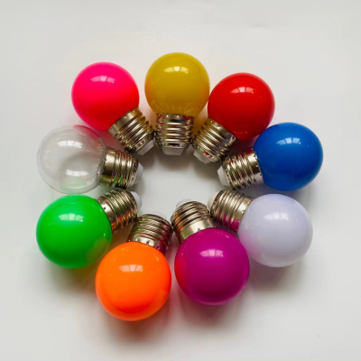 LED Bulb Holiday Event Atmosphere Small Colored Bulb G45 Christmas Decoration Colored Bulb E27 Screw Color Bulb