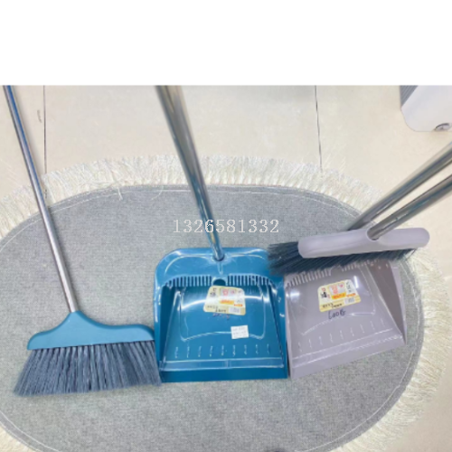 Set Sweep Real Shot Picture New Modern Nordic Style Broom Dustpan Set Broom Assemblage Zone Scraping Tooth Dustpan Set Sweep