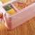 Three-Layer Wheat Straw Lunch Box Student Office Worker Microwave Oven Heating Lunch Box Japanese Girl Lunch Box with Tableware