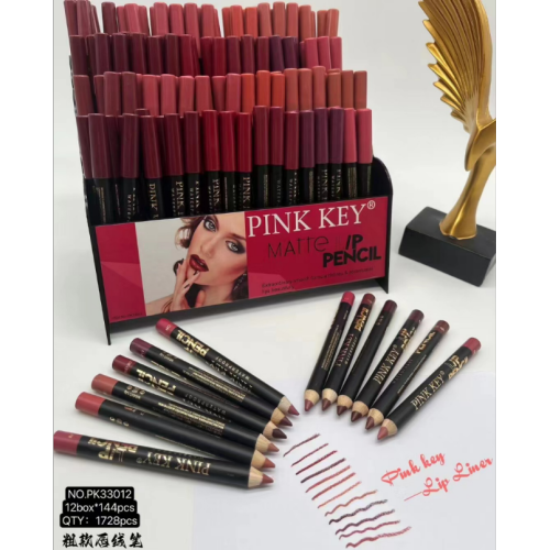 pink key lipstick pen eyebrow pencil waterproof not easy to makeup foreign trade exclusive