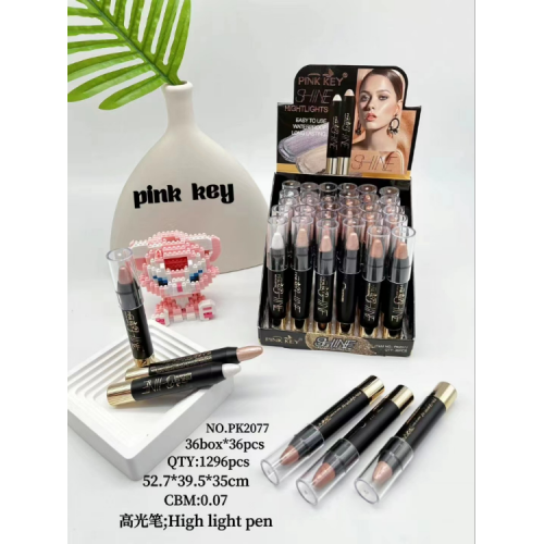pink key highlight concealer liquid concealer not easy to makeup waterproof foreign trade highlight stick