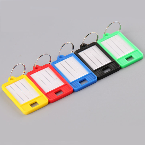 factory direct classification keychain luggage tag hotel number marker double-sided color plastic key card