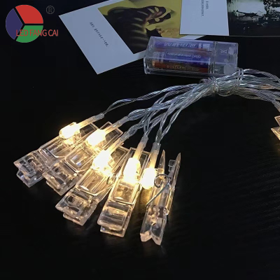 Led Photo Clip Lighting Chain Ins Proposal Room Photo Decoration Color String Hot Sale Girl Heart Clip Light