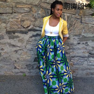 Autumn African Style Women's Skirt Fashionable Elegant Skirt