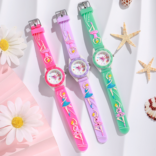 new products in stock children‘s gift watch quartz watch factory direct sales primary school student 3d cartoon three-dimensional pattern generation