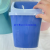 Trash Can Flip Plastic Bucket Dust Basket Wastebasket Toilet Pail round Trash Can Fashion Printing Garbage Storage Container