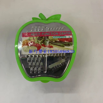 Kitchen Multi-Functional 4-Side Slicer Set Stainless Steel Peeler Peeler Vegetable Fruit Apple Slicer