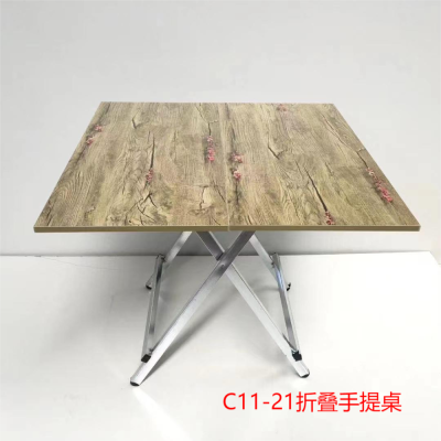 Portable Table Folding Table Square Dining Table Home Dormitory Dining Table Bedroom Outdoor Balcony Living Room Table