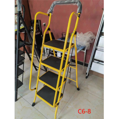 Ladder Household Folding Trestle Ladder Thickened Indoor Multi-Functional Stair Ladder Small Ladder Household Ladder