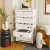 Drawer Gap Storage Cabinet Household Snack Toy Iron Mobile Living Room Narrow Gap Trolley Rack