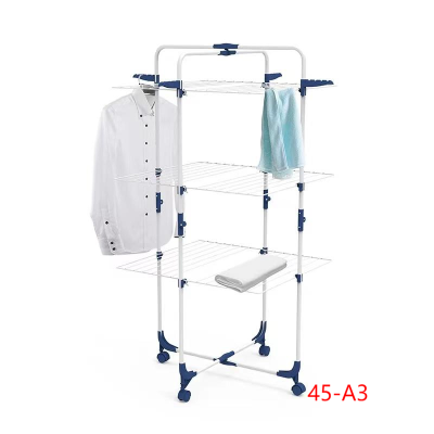 45-A3 Movable Drying Rack Floor Folding Clothes Hanger Indoor and Outdoor Multifunctional Balcony Baby Quilt Hanger
