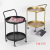 134-c15 Portable Small Coffee Table Mini Nordic Living Room Small round Table Sofa Side Table Trolley with Wheels