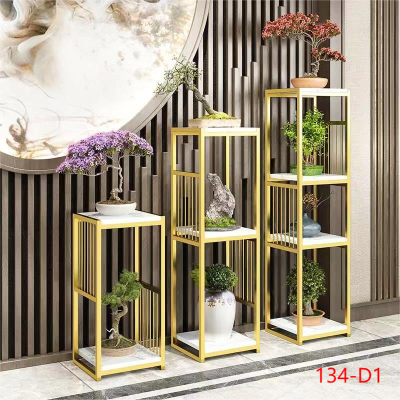 134-D1 Light Luxury Flower Rack Shelf Ornament Decoration Shelf Scindapsus Basin Frame Floor Multi-Layer Flower