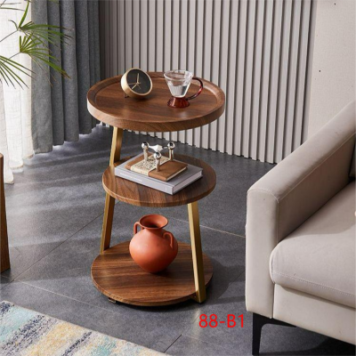 88-B1 Light Luxury Three-Layer Side Table Small Apartment Living Room and Hotel Side Table B & B Nordic Coffee Table