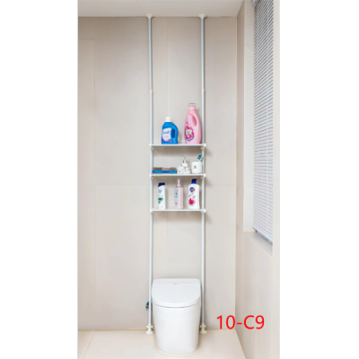 10-C9 Toilet Shelf Floor Toilet Supplies Complete Collection of Floor-Standing Bathroom Rack Flip Top