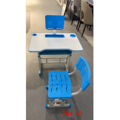 Children's Study Desk Pupils' Writing Work Desk Household Children School Desk and Chair Adjustable Table Suit
