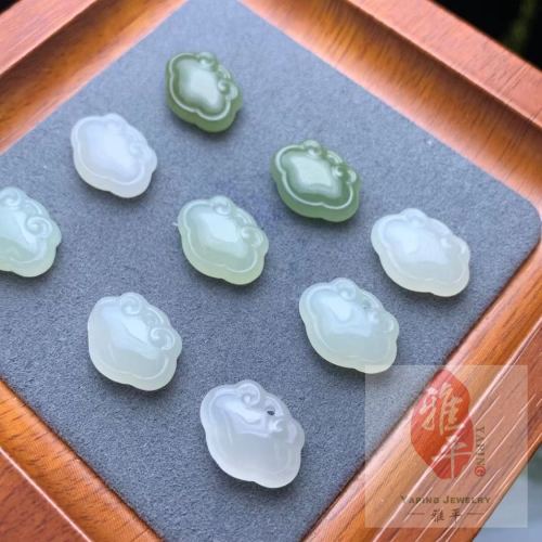 jewelry crafts diy accessories hetian jade small pieces [lock of good wishes]]