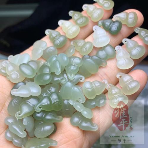 jewelry crafts diy accessories hetian jade small pieces [jade gourd]]
