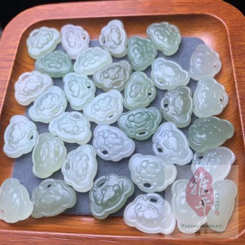 jewelry crafts diy accessories hetian jade small pieces [safety lock]]