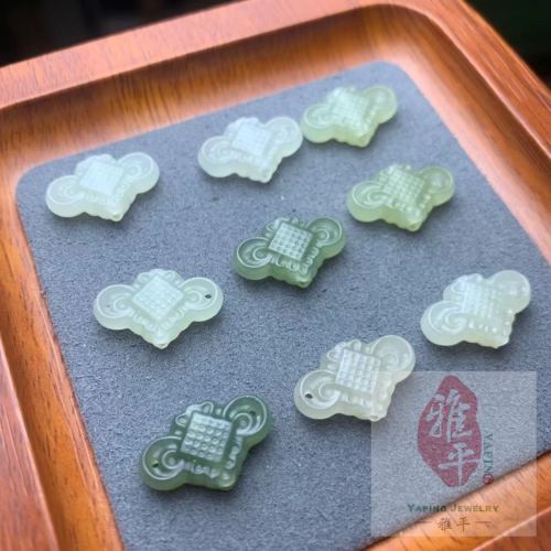 jewelry crafts diy accessories hetian jade small pieces [chinese knot]]