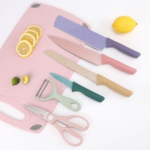 kitchen supplies knife set wheat pole different thickness suit