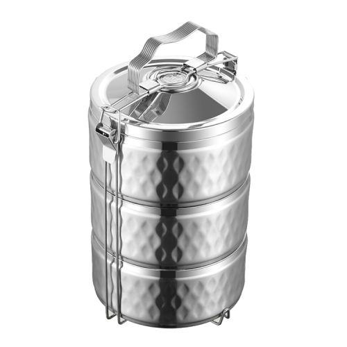 vacuum insulation pot 304 stainless steel large capacity multi-layer rice bucket anti-overflow insulation multifunctional portable bento box