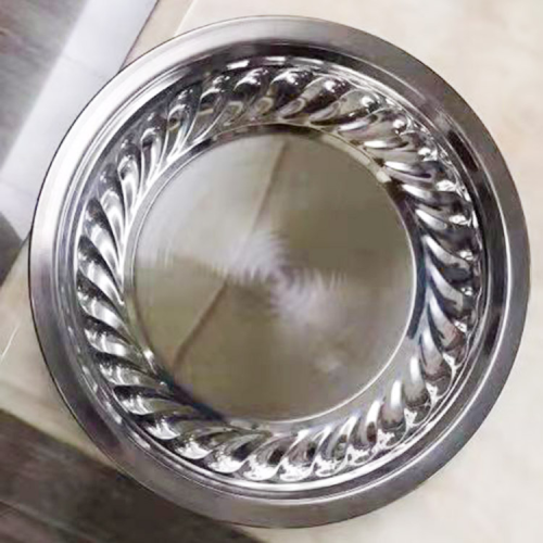 stainless steel dish with magnetic material wide edge thickened magnolia disc shallow plate small dish kitchen plate multi-purpose flat plate