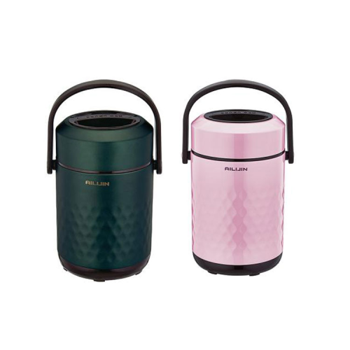 high quality 304 stainless steel insulated rice bucket ailijin anti-overflow pot vacuum long-acting insulated lunch box