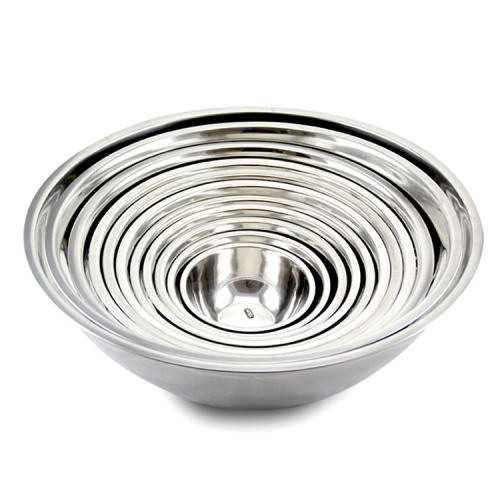 non-magnetic stainless steel thai bucket household tableware basin salad basin seasoning cylinder stainless steel mixing bowl soup bowl