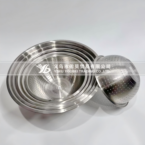 stainless steel non-magnetic 201 material small edge bucket dish kitchen sink basin soup plate soup bowl