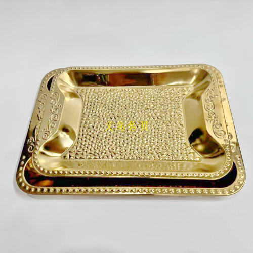 square plate random pattern hammer pattern plate plate dinner plate grilled fish dish barbecue plate dumpling tray