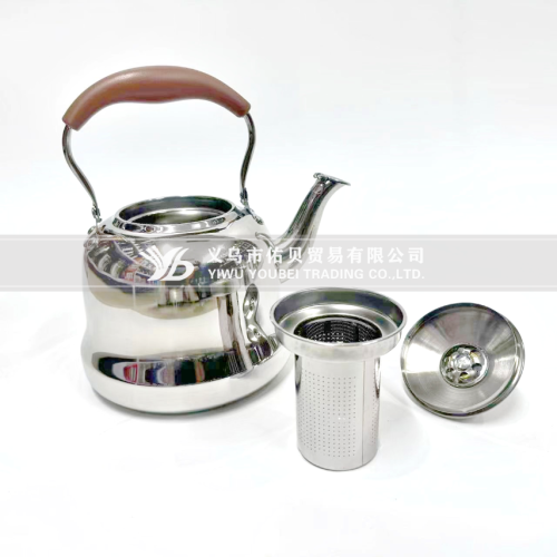 stainless steel non-tape leak sound kettle small waist handle anti-scald high-end gift pot teapot