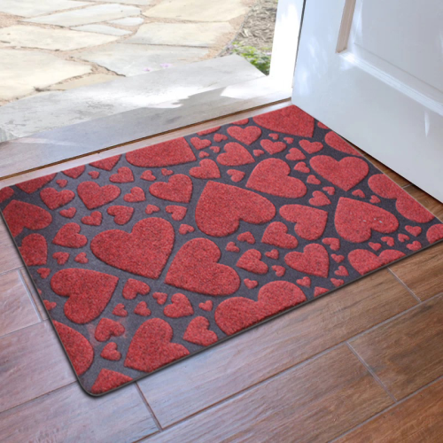 two-color embossed pvc non-slip floor mat easy to clean entrance door mat door mat bathroom home entrance