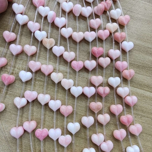 天然贝壳DIY雕刻女皇贝胭脂螺项链吊坠爱心手链耳环配件