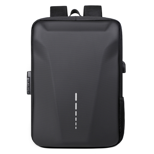 Cross-Border Must New Style Waterproof USB Password Lock Commuter Men‘s Bag Lightweight Breathable Hard Shell Digital Warehouse Backpack