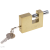 Stainless Steel Rectangular Padlock Single Open Household Lock