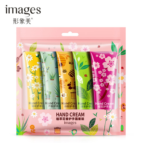 images plant extract flower fragrance hand cream suit moisturizing anti-drying winter hand care skin care products wholesale