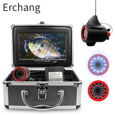 Erchang 7 Inch Underwater Fishing Camera 15M Infrared 24PCS Lights Waterproof Fish Finder Camera For Winter Ice / Sea Fishing