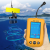 Erchang Portable Fish Finder Water Depth Echo Sounder Temperature Fishfinder with Wired Sonar Sensor Transducer For Fishing