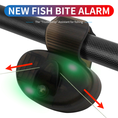 New Fishing Bite Alarm Electronic LED Light Bite Sound Alarm Set Buzzer Alert Bell Clip On Fishing Rod Indicator With Battery