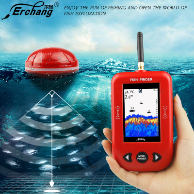 Smart Portable Depth Fish Finder with 36M Wireless Sonar Sensor Echo Sounder LCD Fish finder Lake Sea Fishing Saltwater