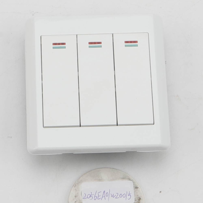 Three-Switch Wall Switch Concealed Switch Square White Switch Has the Same Series of Other Products