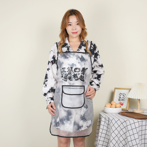 home kitchen cooking waterproof and oil-proof hand-erasable sleeveless apron wholesale women‘s anti-wear cafe restaurant overalls