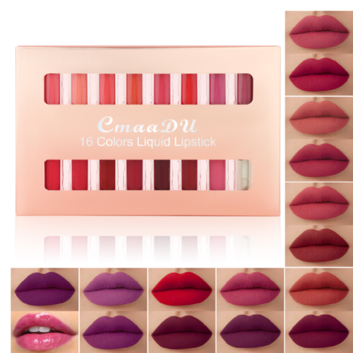 artistary new 8 colors 16colors liquid lipstik double-headed lip gloss