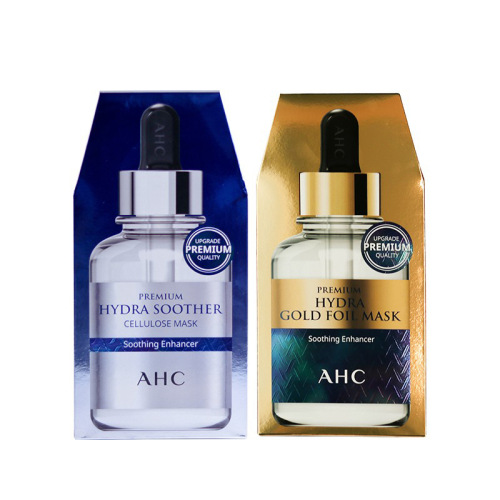 韩国AHC黄金面膜金箔锡纸蒸汽玻尿酸氨基酸三代蓝膜补水保湿