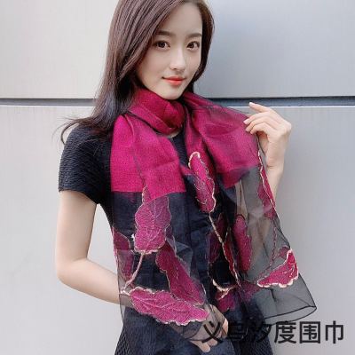 Cross-Border Muslim Arab Turkey Silk Cotton Foreign Trade Spring and Summer Middle East Scarf Shawl Factory Direct Sales
