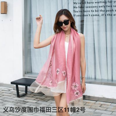 Cross-Border Factory Direct Sales Fashion Lace Scarf Foreign Trade Hot Selling Ethnic Style Arab Muslim Scarf Shawl