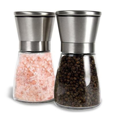 Pepper Grinder Manual Household 304 Stainless Steel Sea Salt Seasoning Jar Seasoning Black Pepper Grinding Bottle